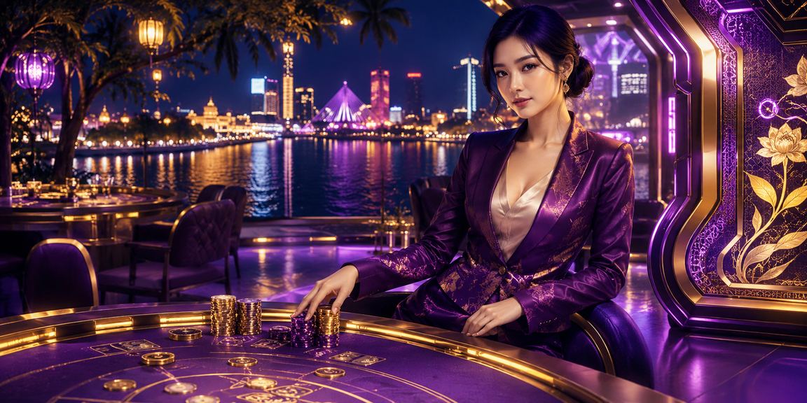 Người chơi bài mặc áo dài tại vùng sông Mekong